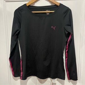 Puma Monoline long sleeve shirt women’s medium black brand new with tags